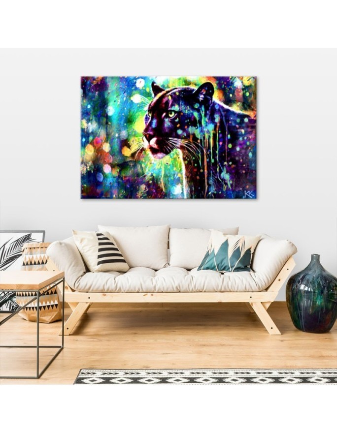 Modern canvas print - Black Panther Abstraction | FEEBY