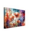 Stylish canvas print - Abstract Poppies | FEEBY