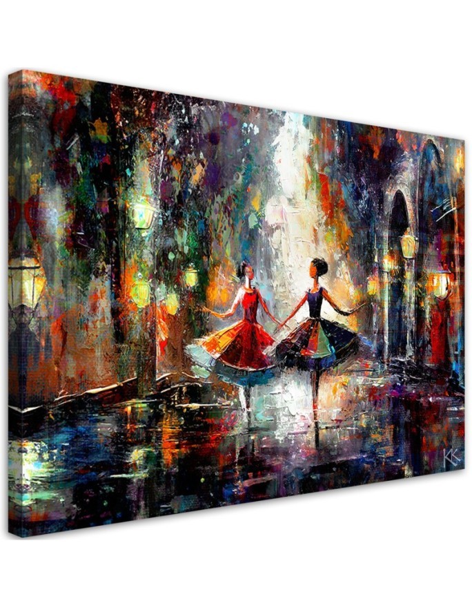Stylish canvas print - Dancing ballerinas | FEEBY
