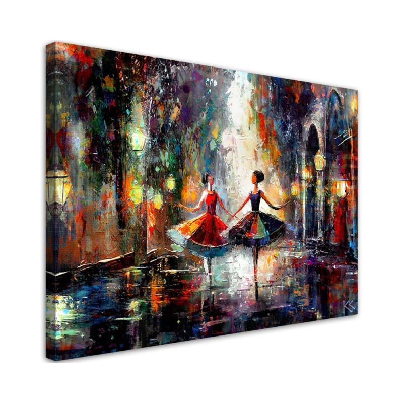Stylish canvas print - Dancing ballerinas | FEEBY