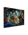 Modern painting - Cat Animals Abstraction | FEEBY