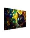 Modern painting for living room - Black Cat Abstraction | FEEBY