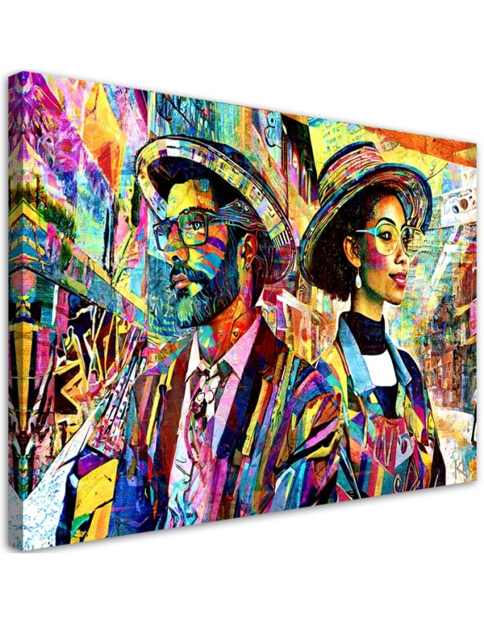 Canvas print Woman and Man...