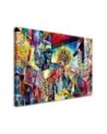 Stylish painting - Woman Abstraction Colourful | FEEBY