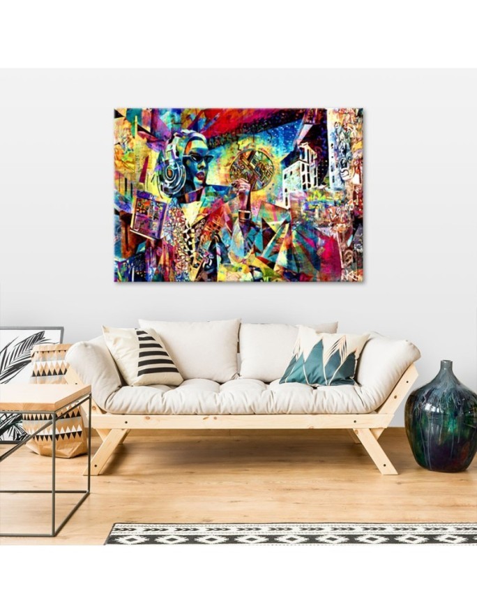 Stylish painting - Woman Abstraction Colourful | FEEBY