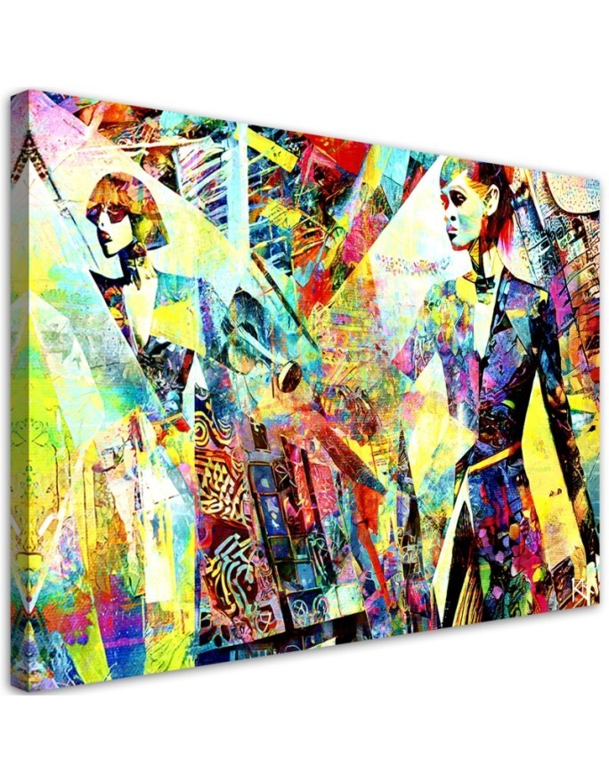 Stylish canvas print - Fashionable Woman Glamour | FEEBY