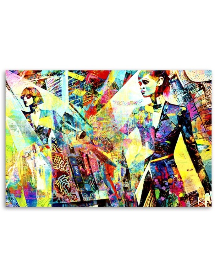 Stylish canvas print - Fashionable Woman Glamour | FEEBY
