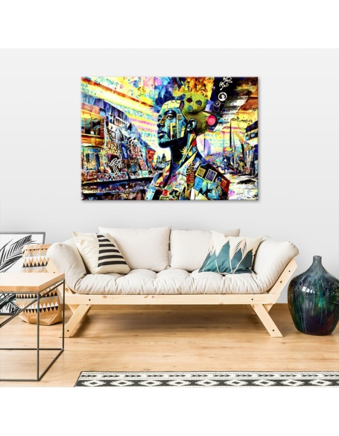 Painting for living room - Coloured Female Abstraction | FEEBY