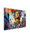 Bedroom canvas print - Male Colourful Abstraction | FEEBY