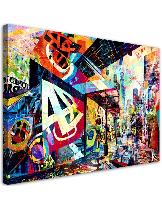 Canvas print Colourful city