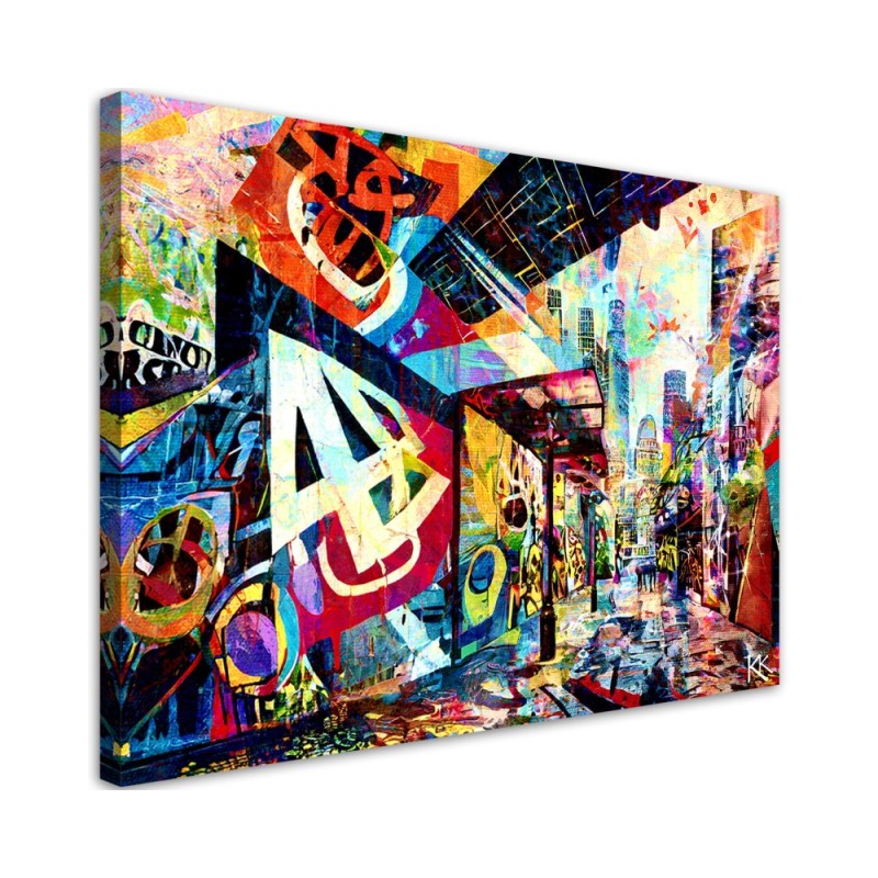 Picture on canvas - Colourful city | FEEBY