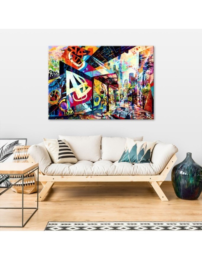 Picture on canvas - Colourful city | FEEBY