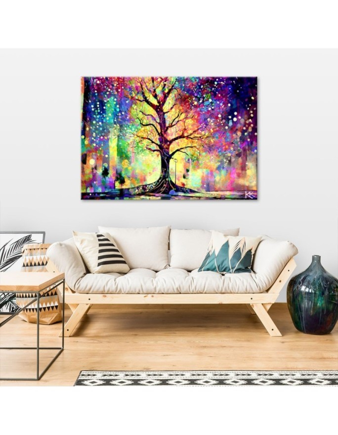 Modern painting - Coloured Tree | FEEBY