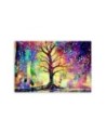 Modern painting - Coloured Tree | FEEBY