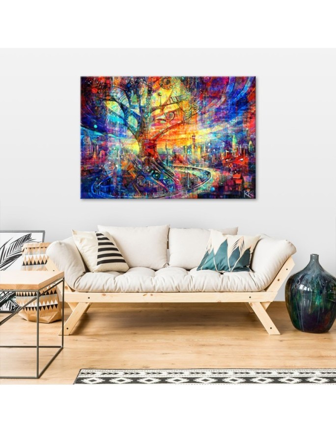 Modern canvas print - Tree Colourful Abstraction | FEEBY
