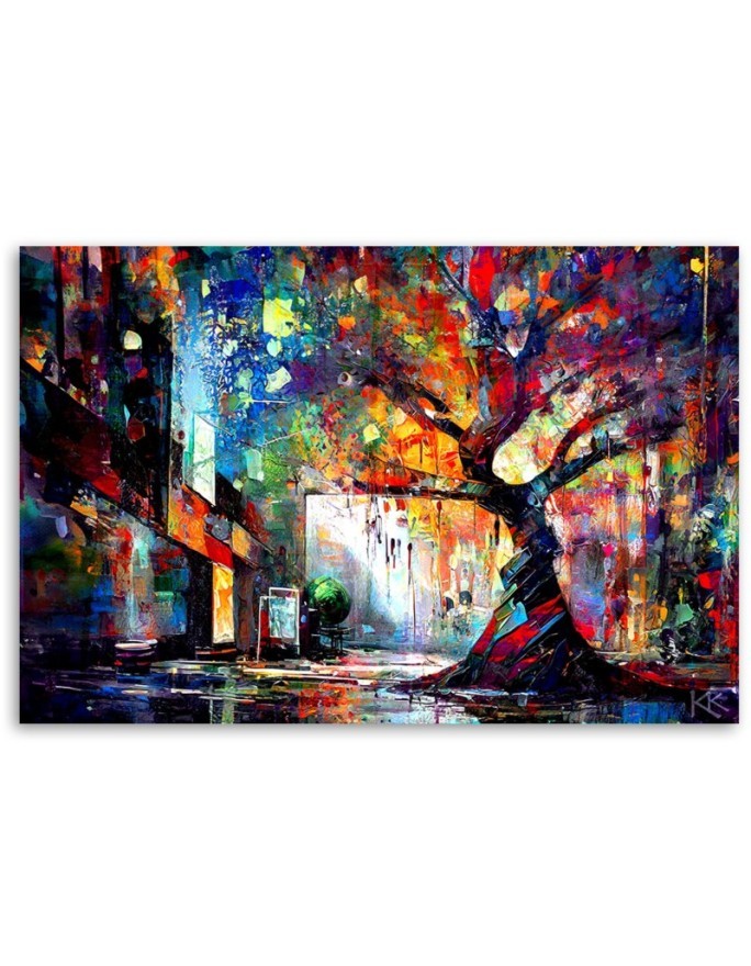 Modern painting for living room - Abstract Tree | FEEBY