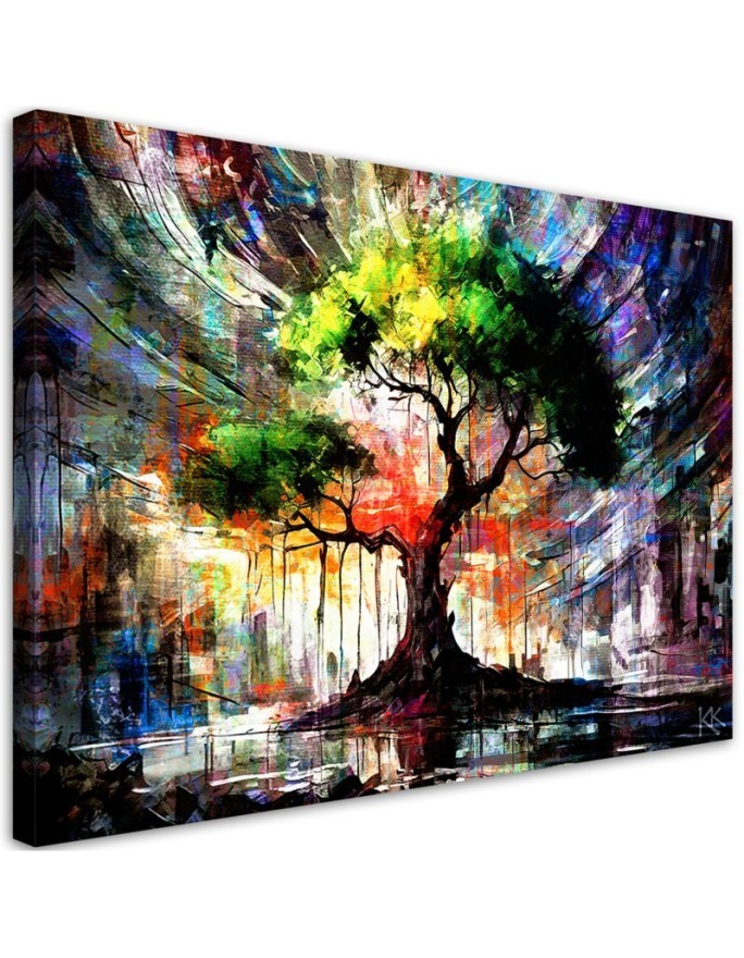Modern painting for bedroom - Abstract Tree Nature | FEEBY