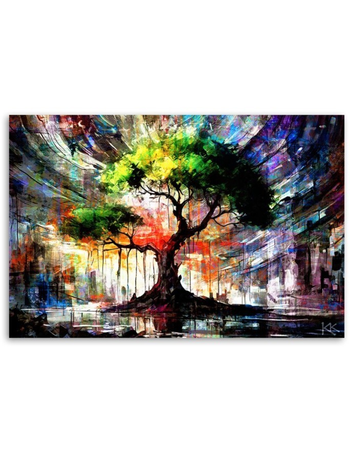 Modern painting for bedroom - Abstract Tree Nature | FEEBY