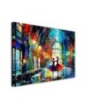 Stylish canvas print - Dancing ballerinas Abstract | FEEBY