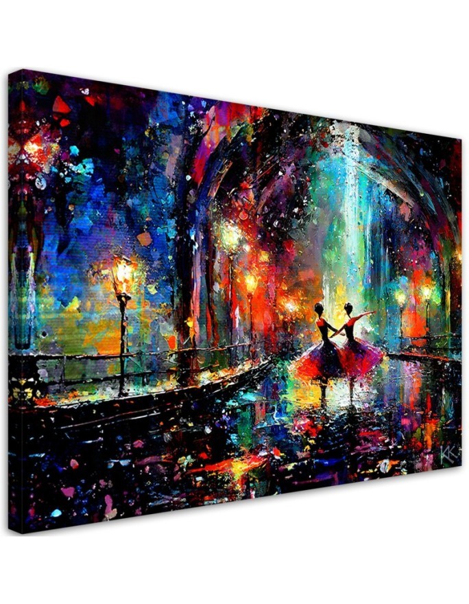 Stylish painting for the living room - Ballerinas Music Dance | FEEBY
