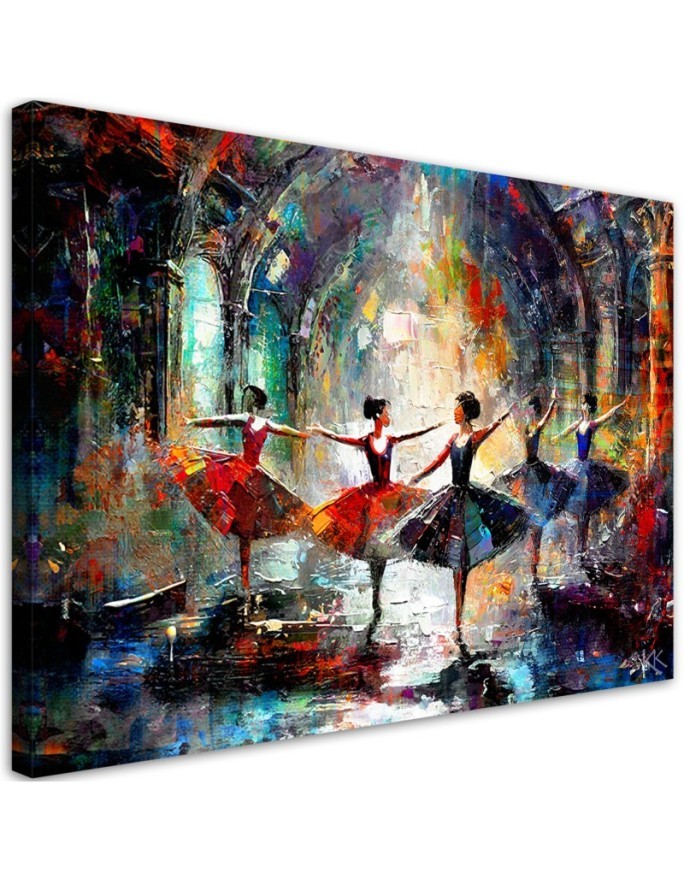 Stylish canvas print - Ballerinas Dance Music | FEEBY