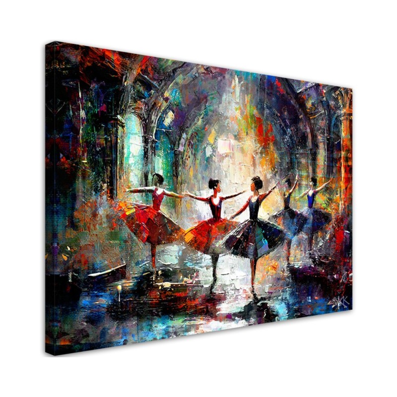 Stylish canvas print - Ballerinas Dance Music | FEEBY