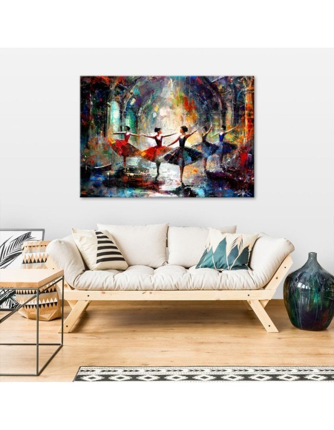 Stylish canvas print - Ballerinas Dance Music | FEEBY