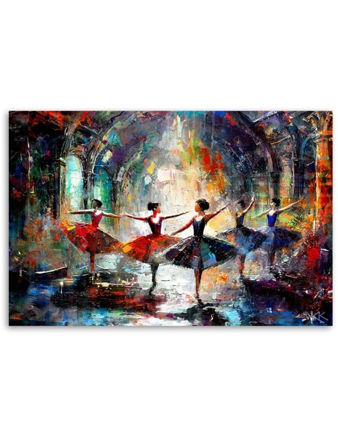 Stylish canvas print - Ballerinas Dance Music | FEEBY