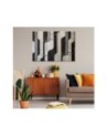 Painting for living room - Grey Retro Abstraction | FEEBY