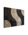 Bedroom canvas print - Beige Retro Abstraction | FEEBY