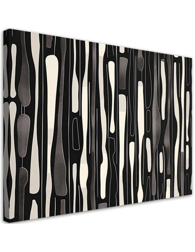 Modern canvas print - Black and white Retro | FEEBY
