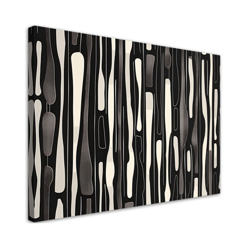 Modern canvas print - Black and white Retro | FEEBY