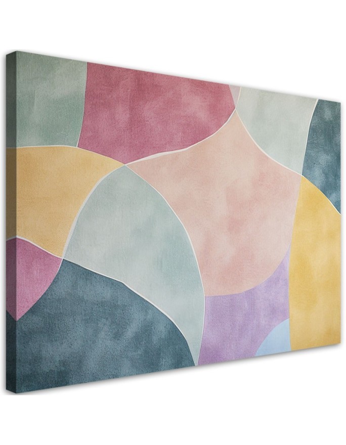 Modern painting for living room - Pastel Retro Retro Abstract | FEEBY
