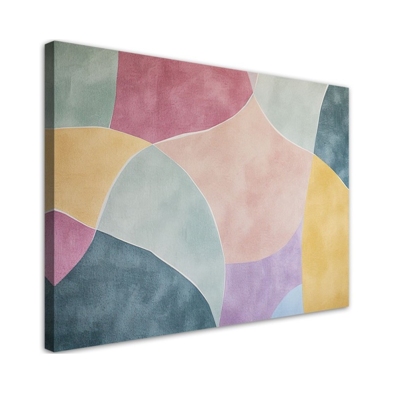 Modern painting for living room - Pastel Retro Retro Abstract | FEEBY