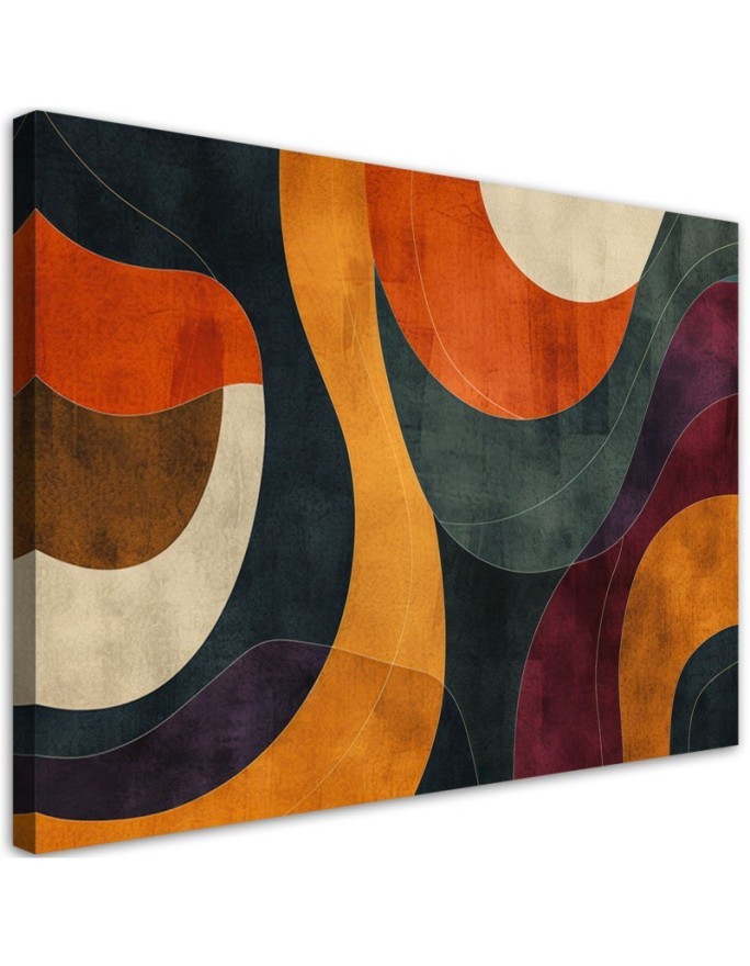 Stylish canvas print - Retro style abstraction | FEEBY