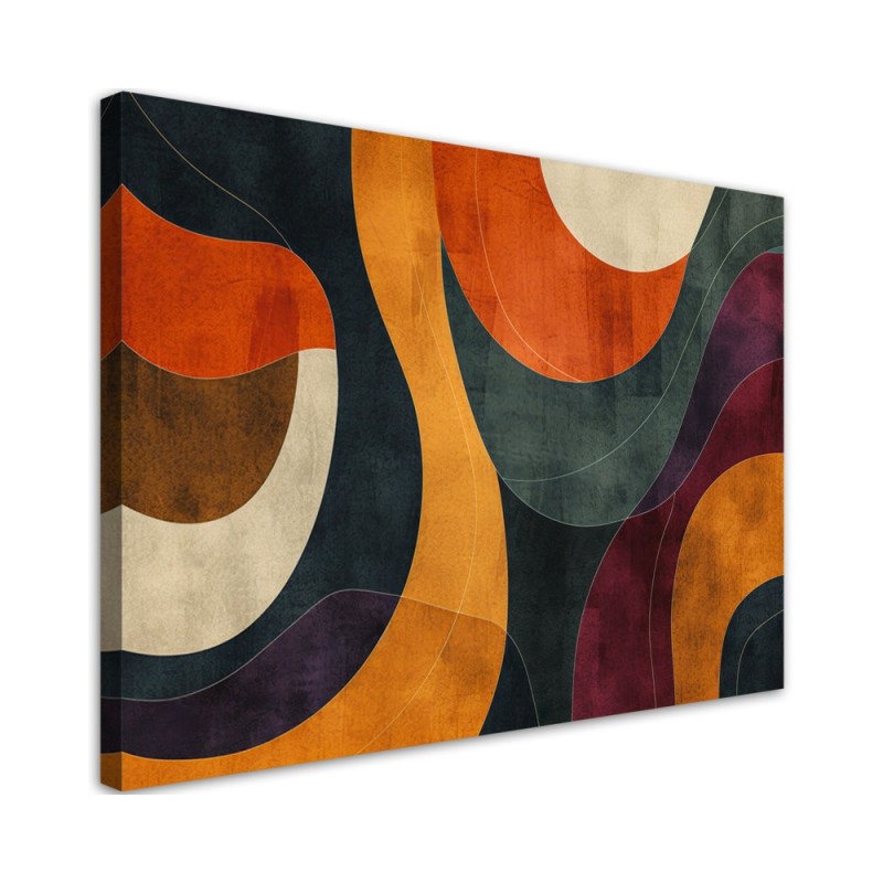 Stylish canvas print - Retro style abstraction | FEEBY