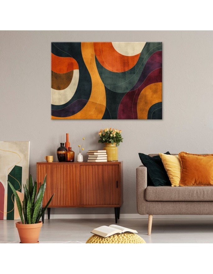 Stylish canvas print - Retro style abstraction | FEEBY