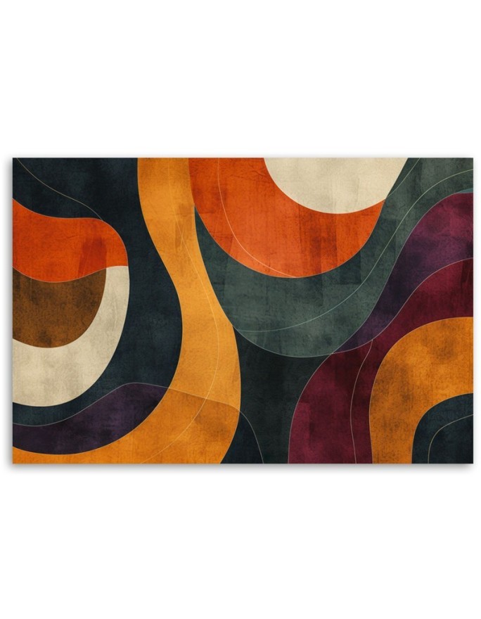 Stylish canvas print - Retro style abstraction | FEEBY