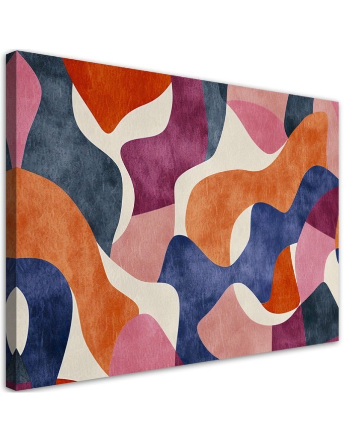 Stylish canvas print - Colourful Vintage Abstraction | FEEBY