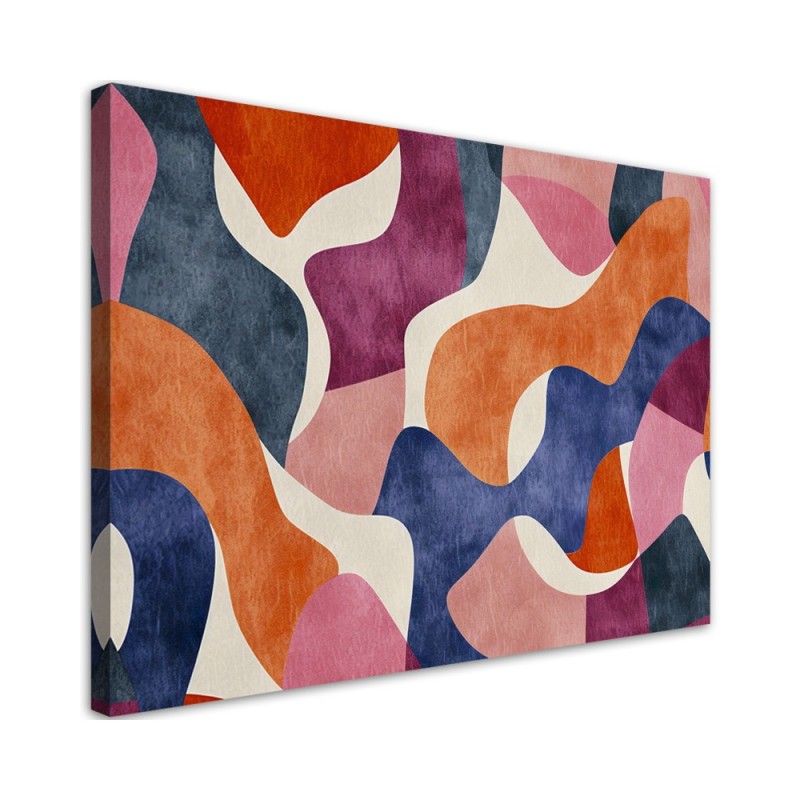 Stylish canvas print - Colourful Vintage Abstraction | FEEBY