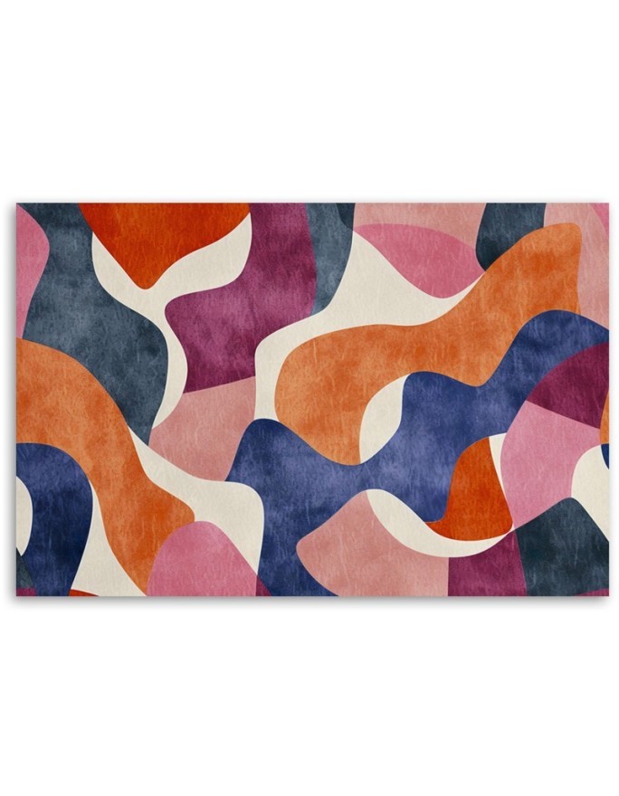Stylish canvas print - Colourful Vintage Abstraction | FEEBY
