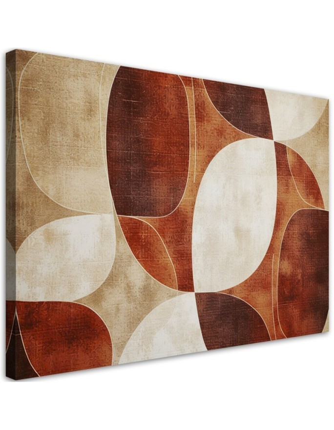 Stylish canvas print - Beige Vintage Abstraction | FEEBY