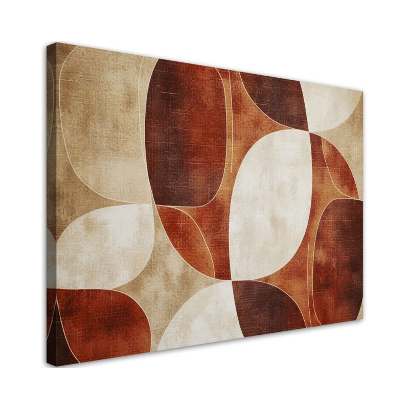 Stylish canvas print - Beige Vintage Abstraction | FEEBY