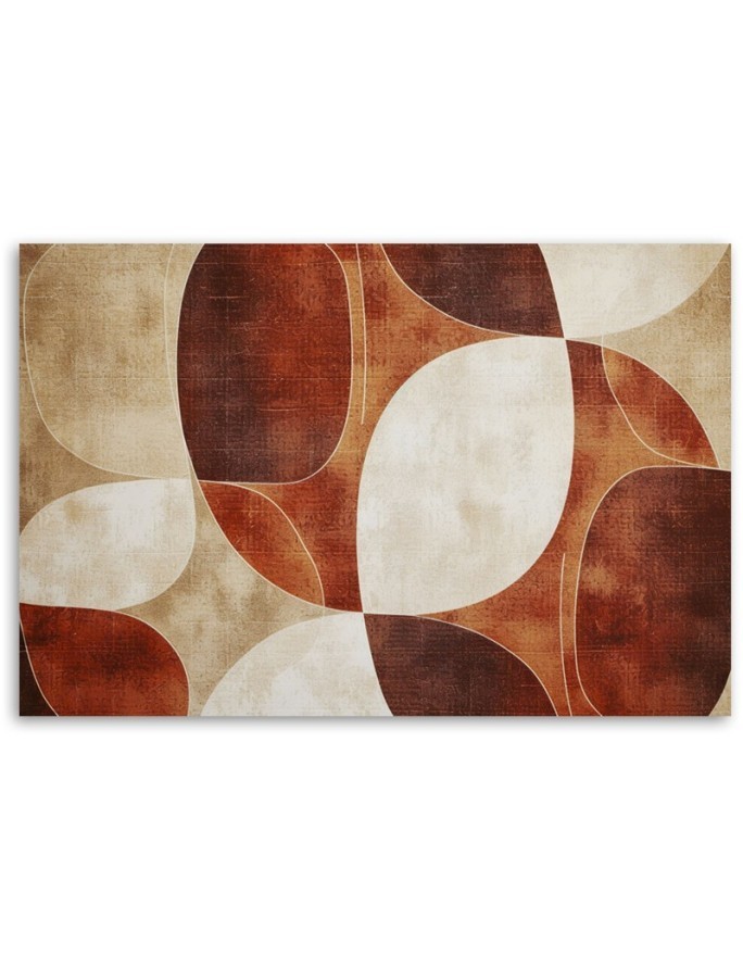 Stylish canvas print - Beige Vintage Abstraction | FEEBY