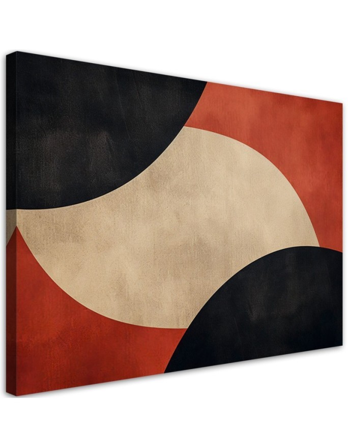 Bedroom canvas print - Vintage Style Abstraction | FEEBY