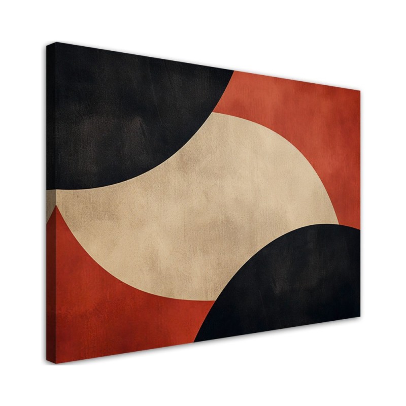 Bedroom canvas print - Vintage Style Abstraction | FEEBY