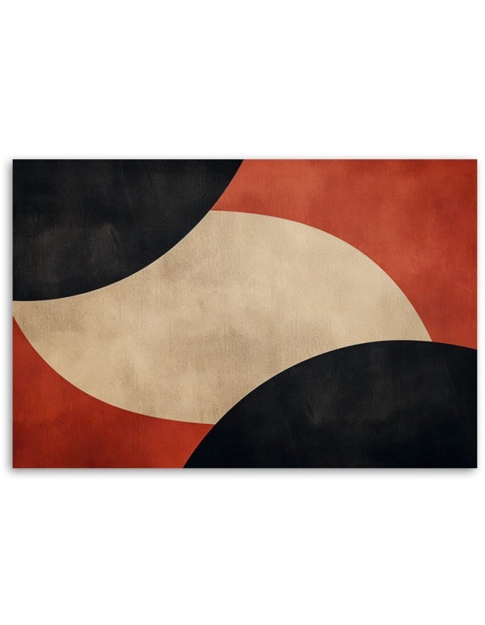 Bedroom canvas print - Vintage Style Abstraction | FEEBY
