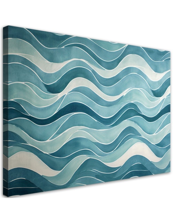 Picture on canvas - Blue Retro Abstraction | FEEBY