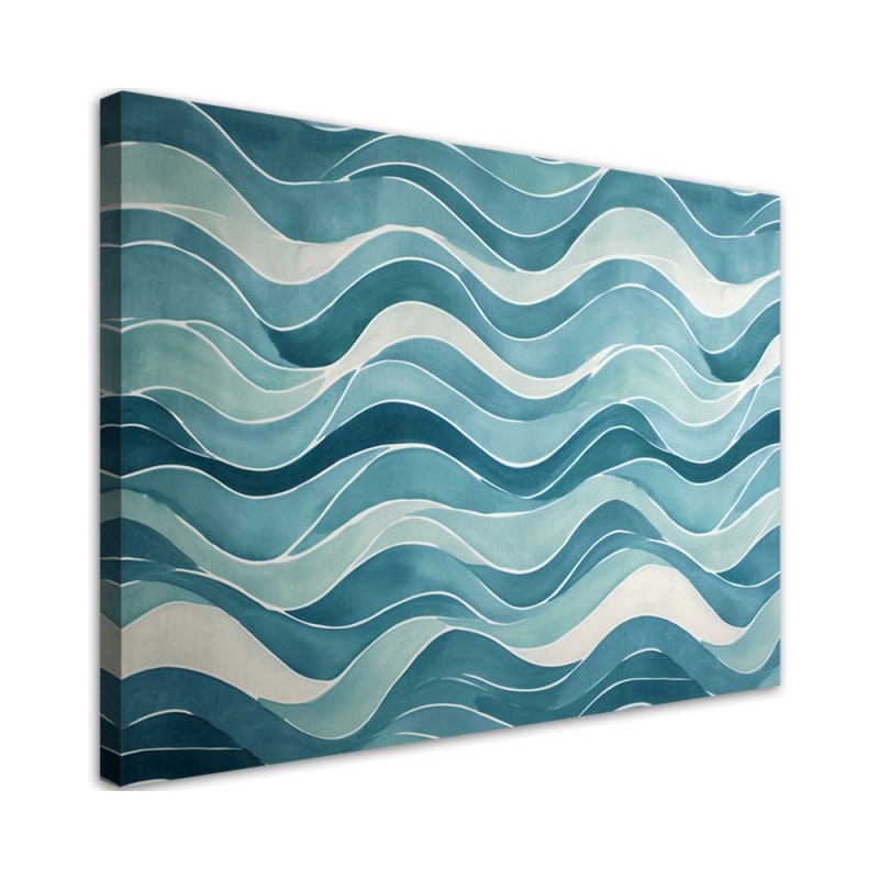 Picture on canvas - Blue Retro Abstraction | FEEBY