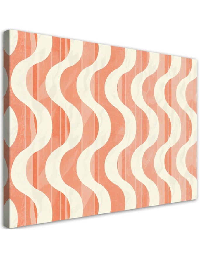 Canvas print Wavy Retro...